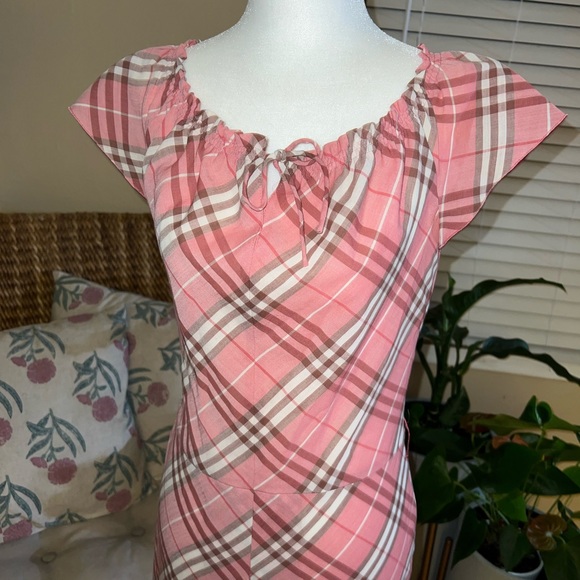 Authentic Vintage Burberry Pink Dress Size 38 / Small - Picture 3 of 13